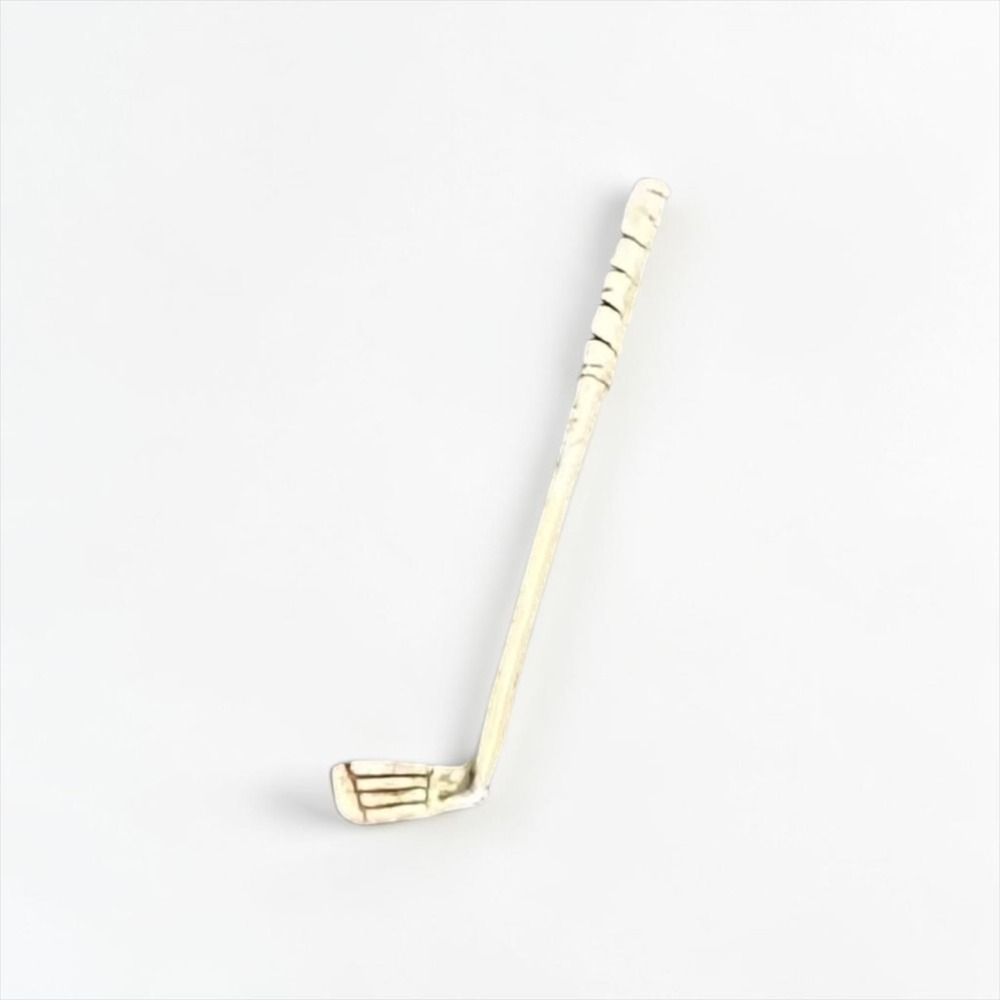 Golf Club Tie Tack‎ Mens Silver Tone Sports Iron Pin Chain